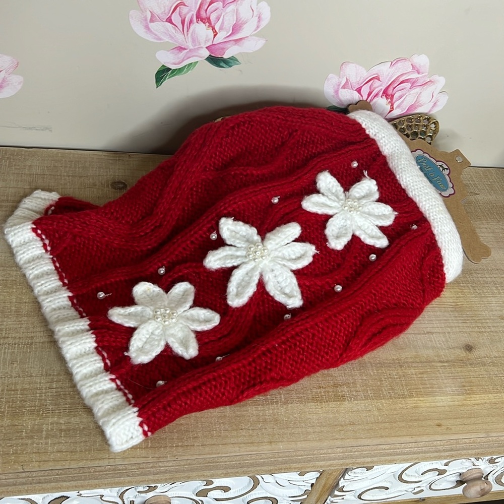 Pret à Paw Dog Couture By Jabara Crochet Sweater.